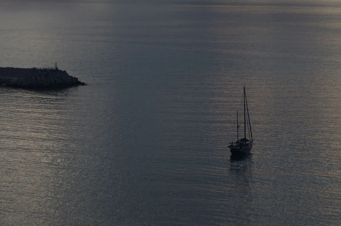 Boat at sunset - Tropea